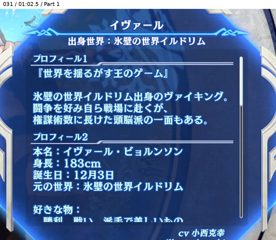 イヴァール 出身世界